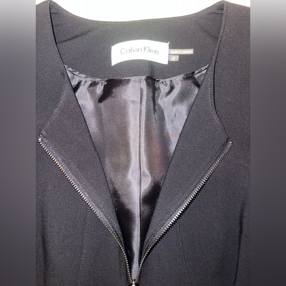 Calvin Klein black peplum blazer | Size 4 | EUC - Picture 6 of 13